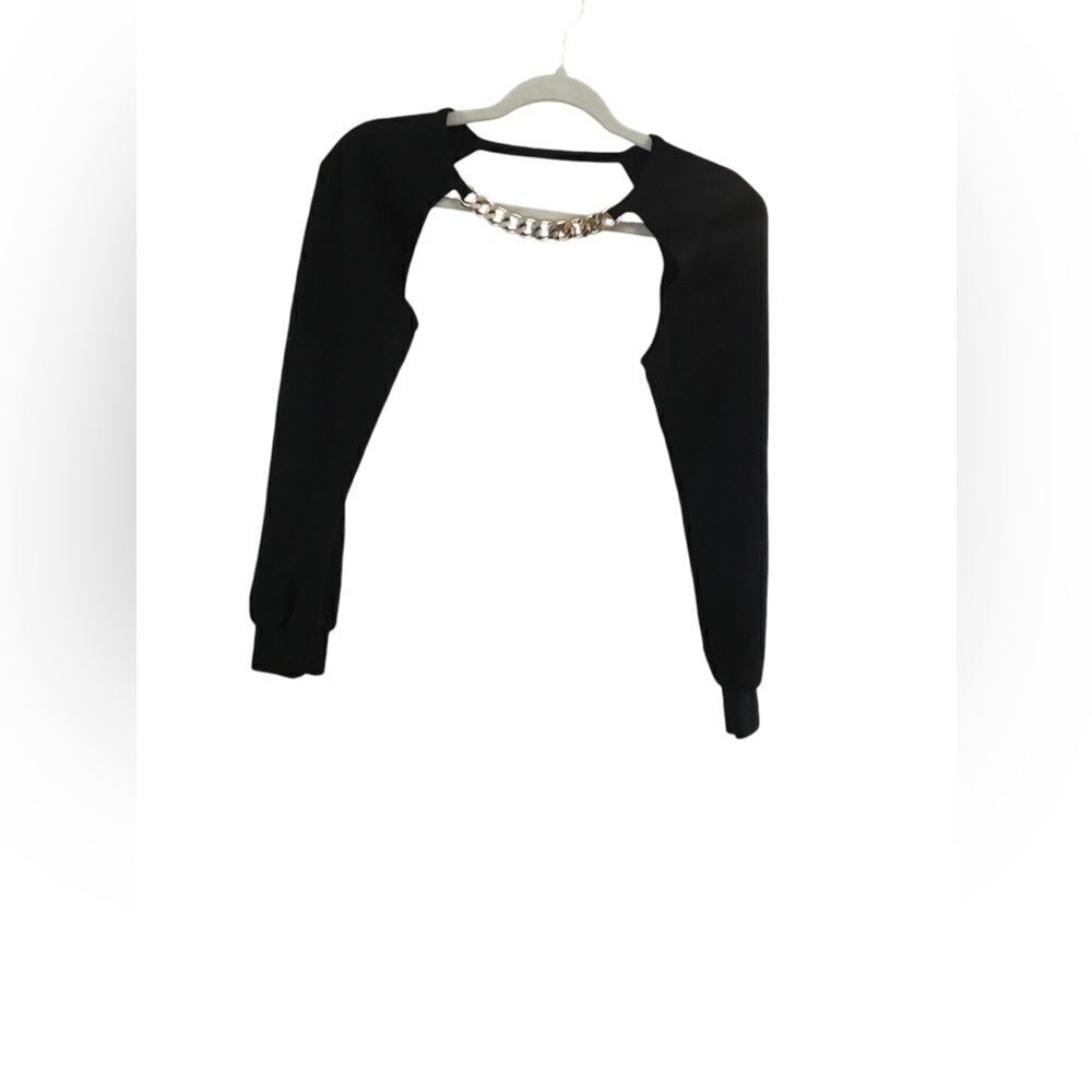 Gold Chain Black Raglan Sleeve - Picture 6 of 7